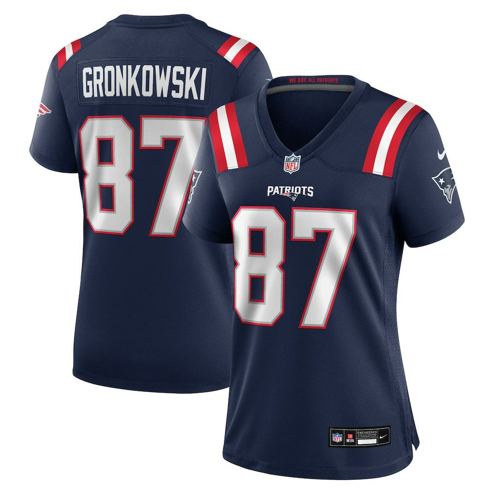 Rob Gronkowski New England Patriots Women's Team Retired Player Game Jersey Navy - Nike