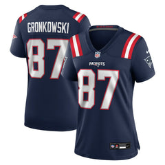Rob Gronkowski New England Patriots Women's Team Retired Player Game Jersey Navy - Nike