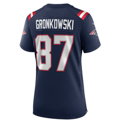Rob Gronkowski New England Patriots Women's Team Retired Player Game Jersey Navy - Nike