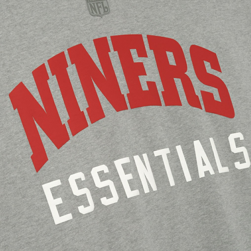 San Francisco 49ers Fear of God x NFL Unisex 3/4-Sleeve T-Shirt Heather Gray - NFL