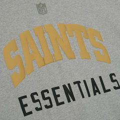 New Orleans Saints Fear of God x NFL Unisex 3/4-Sleeve T-Shirt Heather Gray - NFL