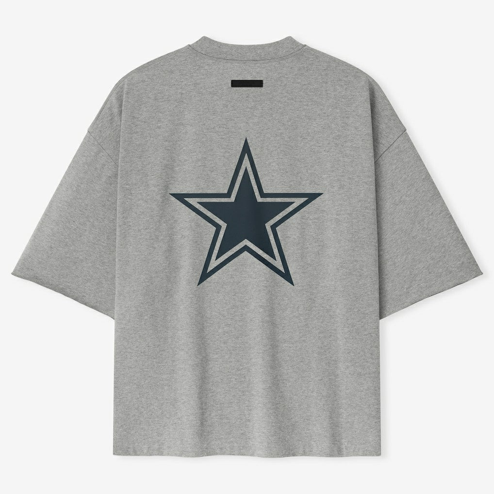 Dallas Cowboys Fear of God x NFL Unisex 3/4-Sleeve T-Shirt Heather Gray - NFL