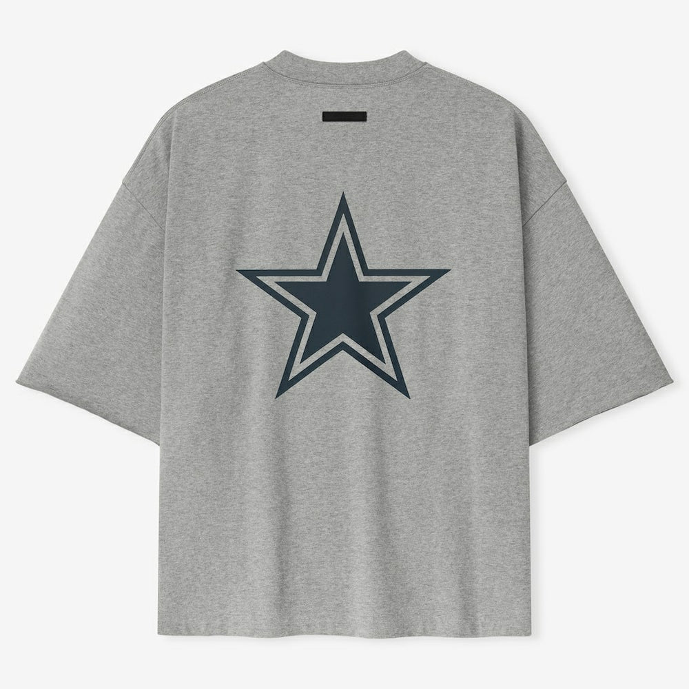 Dallas Cowboys Fear of God x NFL Unisex 3/4-Sleeve T-Shirt Heather Gray - NFL