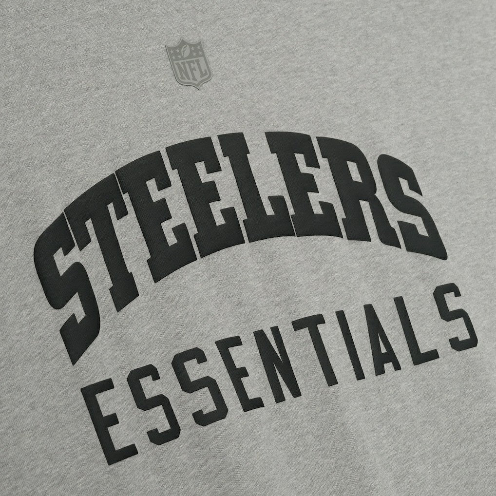 Pittsburgh Steelers Fear of God x NFL Unisex 3/4-Sleeve T-Shirt Heather Gray - NFL