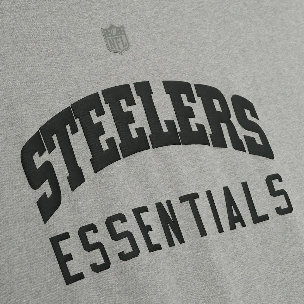 Pittsburgh Steelers Fear of God x NFL Unisex 3/4-Sleeve T-Shirt Heather Gray - NFL