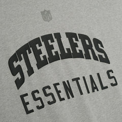 Pittsburgh Steelers Fear of God x NFL Unisex 3/4-Sleeve T-Shirt Heather Gray - NFL