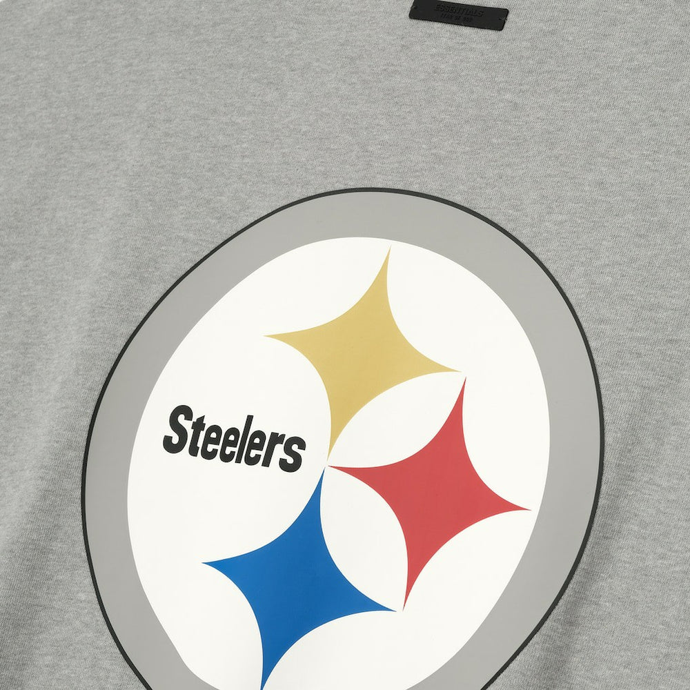 Pittsburgh Steelers Fear of God x NFL Unisex 3/4-Sleeve T-Shirt Heather Gray - NFL