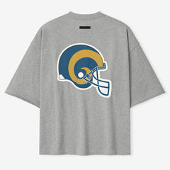 Los Angeles Rams Fear of God x NFL Unisex 3/4-Sleeve T-Shirt Heather Gray - NFL