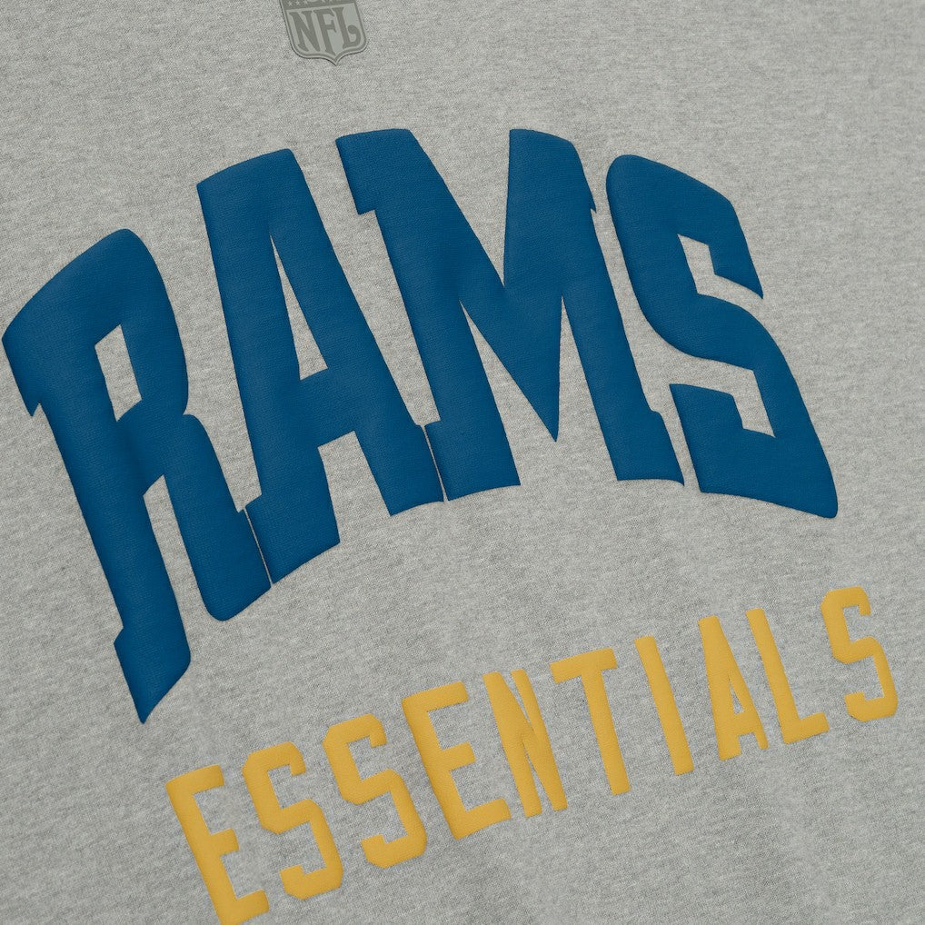 Los Angeles Rams Fear of God x NFL Unisex 3/4-Sleeve T-Shirt Heather Gray - NFL