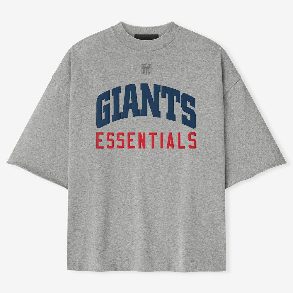 New York Giants Fear of God x NFL Unisex 3/4-Sleeve T-Shirt Heather Gray - NFL
