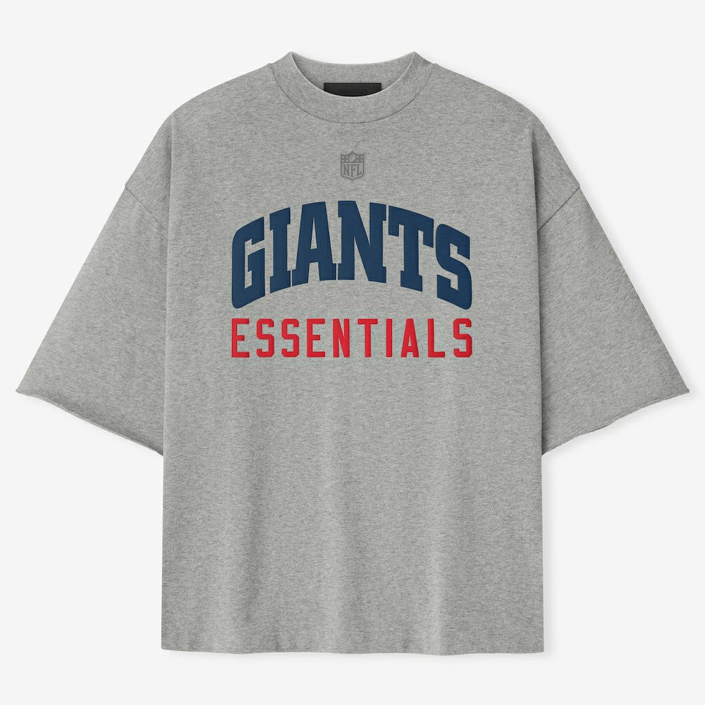 New York Giants Fear of God x NFL Unisex 3/4-Sleeve T-Shirt Heather Gray - NFL