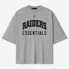 Las Vegas Raiders Fear of God x NFL Unisex 3/4-Sleeve T-Shirt Heather Gray - NFL