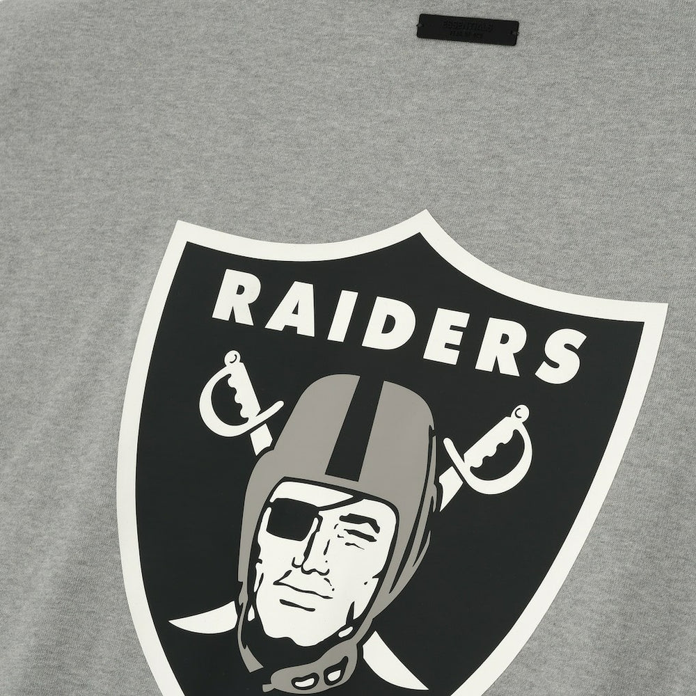 Las Vegas Raiders Fear of God x NFL Unisex 3/4-Sleeve T-Shirt Heather Gray - NFL