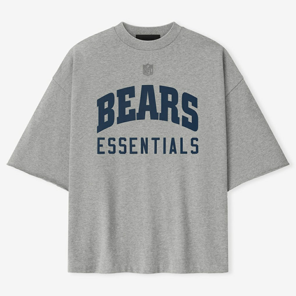 Chicago Bears Fear of God x NFL Unisex 3/4-Sleeve T-Shirt Heather Gray - NFL