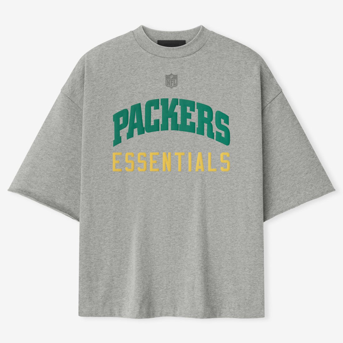 Green Bay Packers Fear of God x NFL Unisex 3/4-Sleeve T-Shirt Heather Gray - NFL