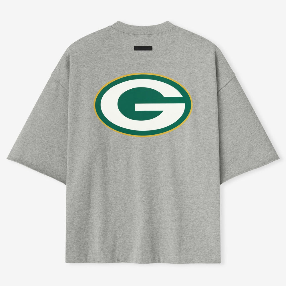 Green Bay Packers Fear of God x NFL Unisex 3/4-Sleeve T-Shirt Heather Gray - NFL