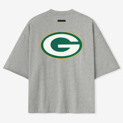 Green Bay Packers Fear of God x NFL Unisex 3/4-Sleeve T-Shirt Heather Gray - NFL