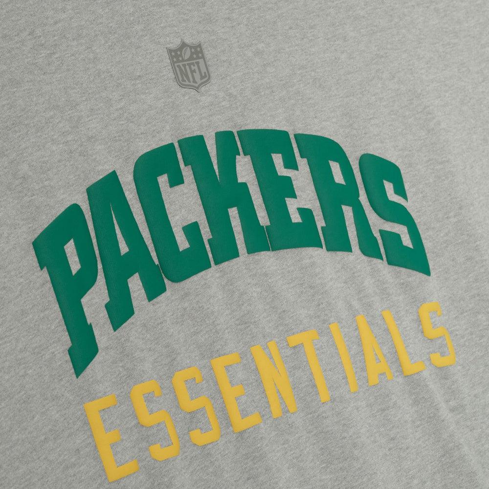 Green Bay Packers Fear of God x NFL Unisex 3/4-Sleeve T-Shirt Heather Gray - NFL