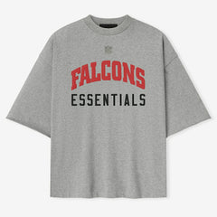 Atlanta Falcons Fear of God x NFL Unisex 3/4-Sleeve T-Shirt Heather Gray - NFL