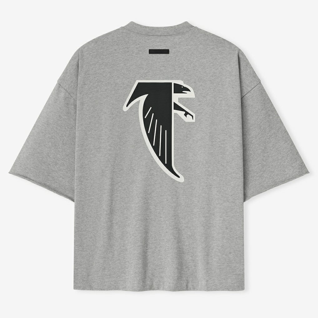 Atlanta Falcons Fear of God x NFL Unisex 3/4-Sleeve T-Shirt Heather Gray - NFL