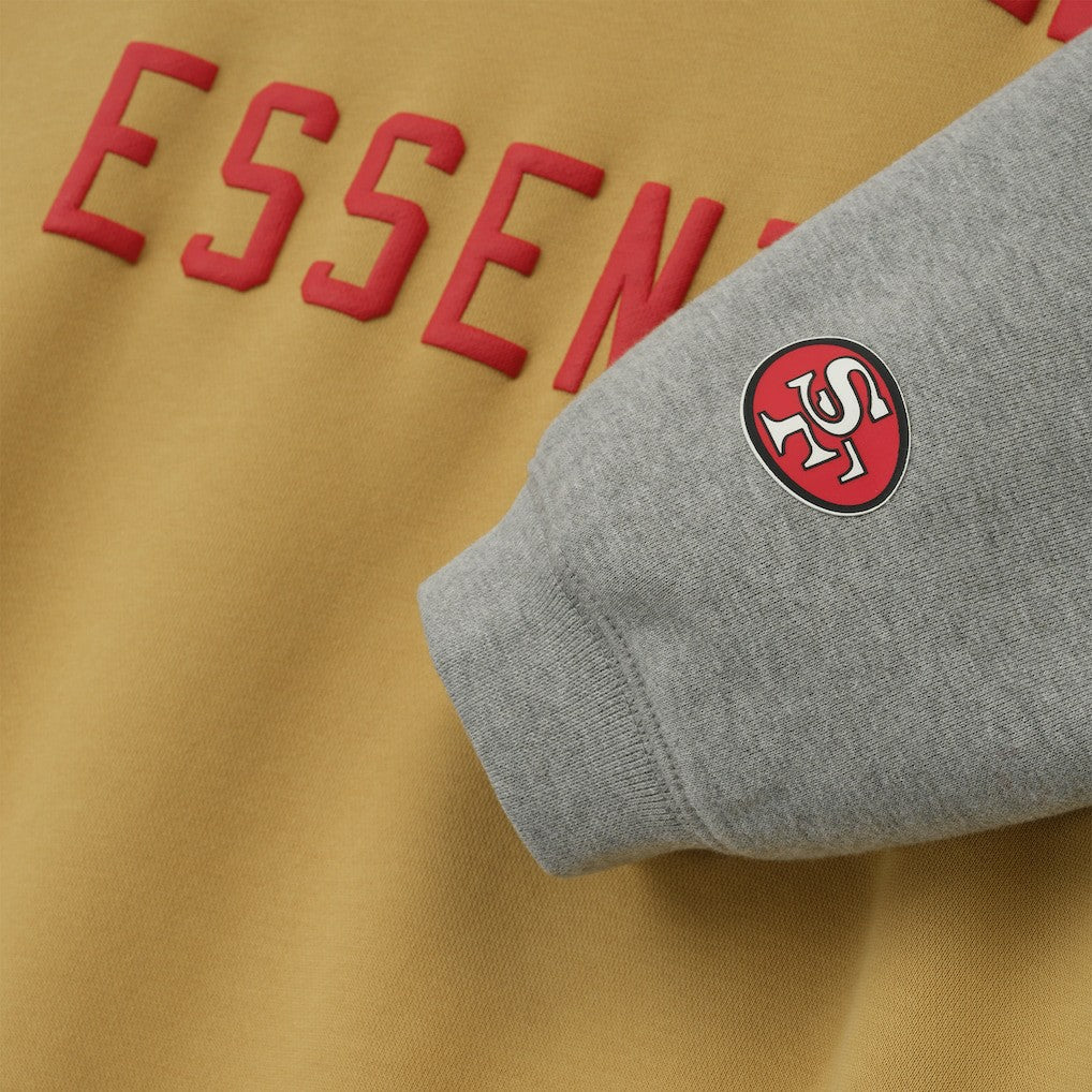 San Francisco 49ers Fear of God x NFL Unisex Sport Hoodie Gold/Heather Gray - NFL
