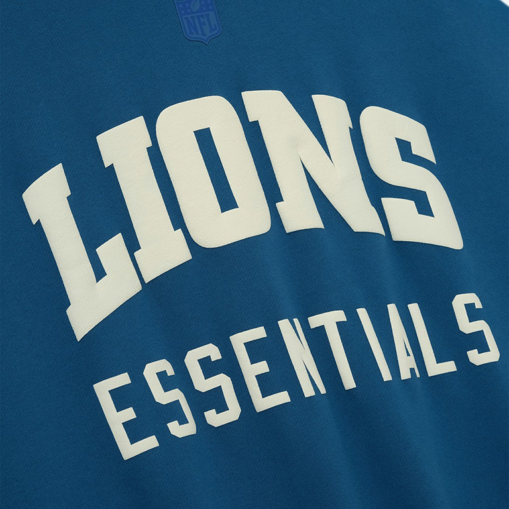 Detroit Lions Fear of God x NFL Unisex Sport Hoodie Blue/Heather Gray - NFL