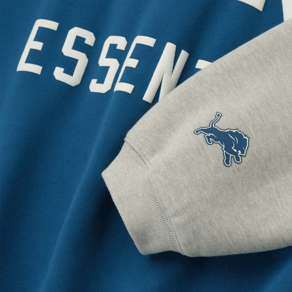 Detroit Lions Fear of God x NFL Unisex Sport Hoodie Blue/Heather Gray - NFL