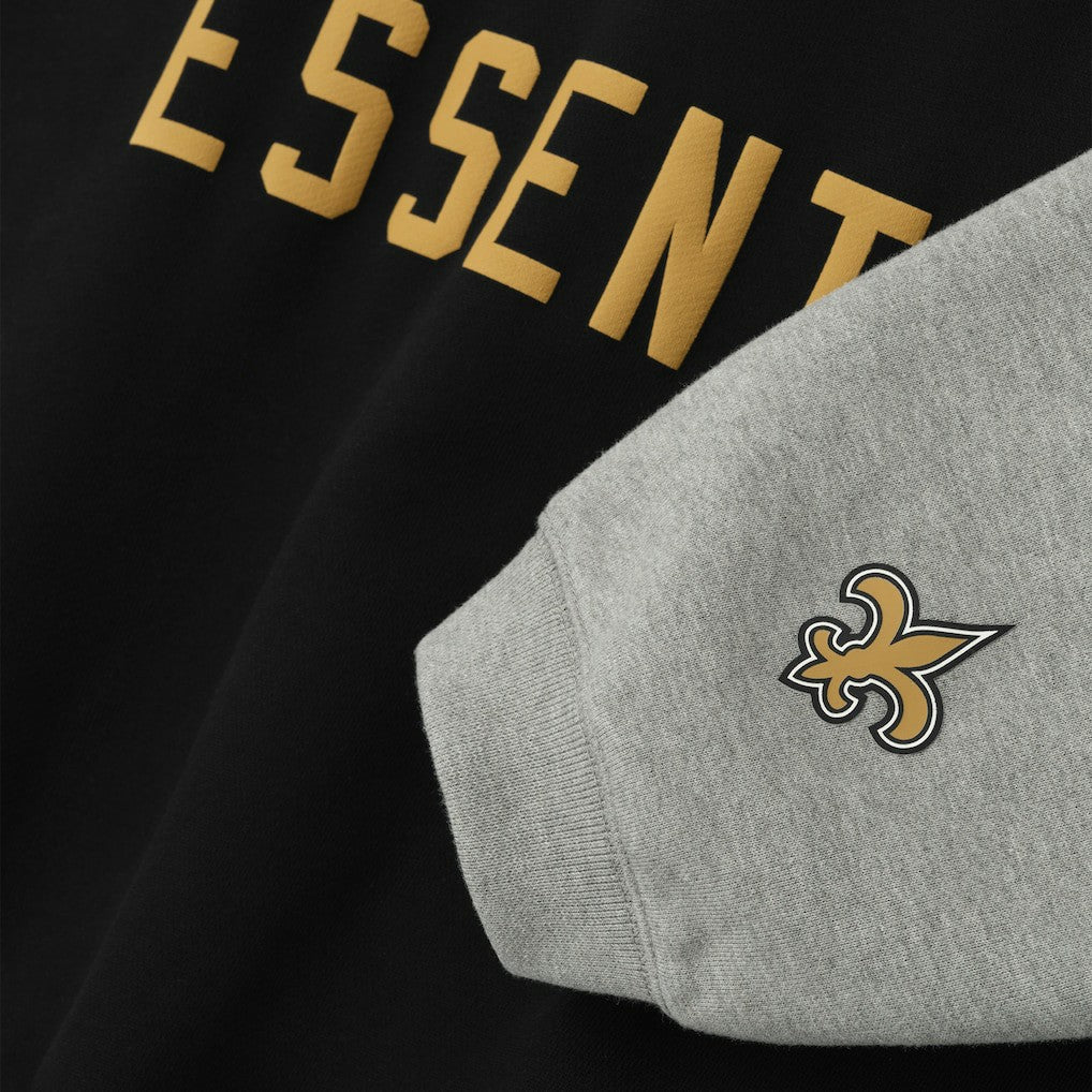 New Orleans Saints Fear of God x NFL Unisex Sport Hoodie Black/Heather Gray - NFL