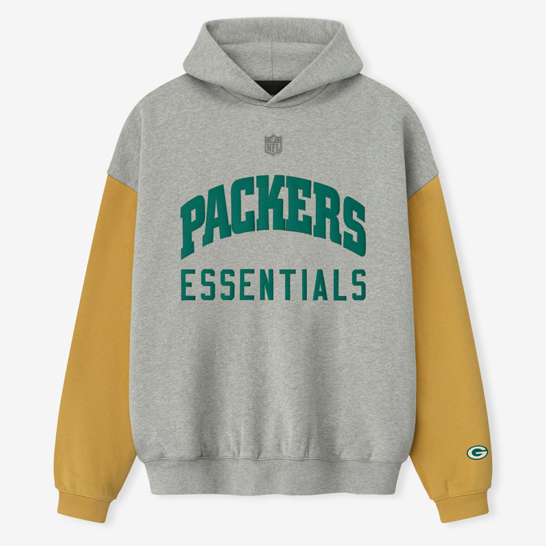 Green Bay Packers Fear of God x NFL Unisex Sport Hoodie Heather Gray/Gold - NFL