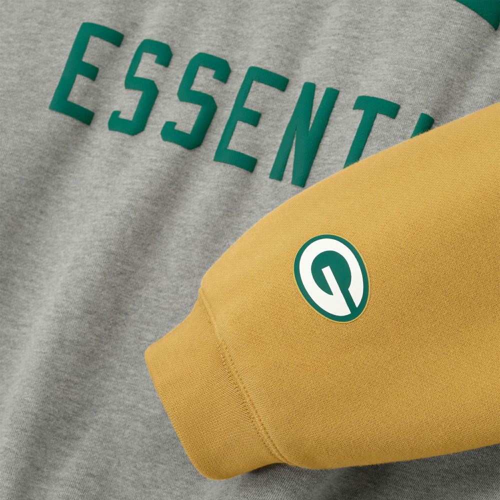 Green Bay Packers Fear of God x NFL Unisex Sport Hoodie Heather Gray/Gold - NFL