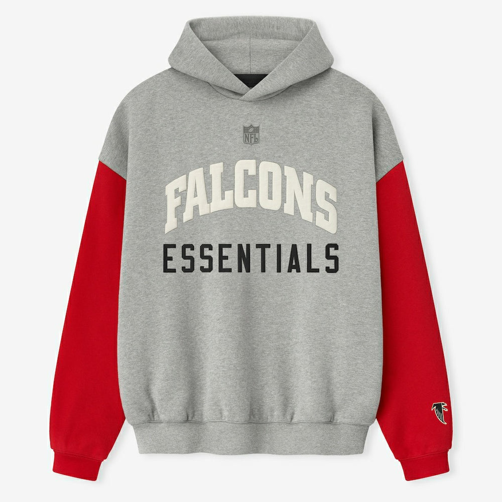 Atlanta Falcons Fear of God x NFL Unisex Sport Hoodie Heather Gray/Red - NFL
