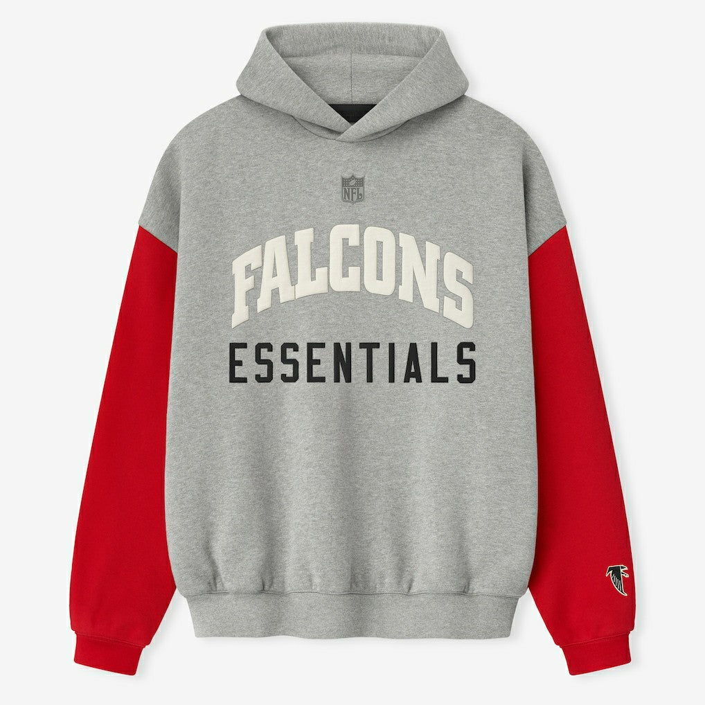 Atlanta Falcons Fear of God x NFL Unisex Sport Hoodie Heather Gray/Red - NFL