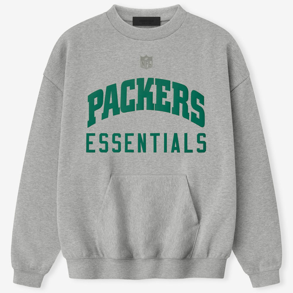 Green Bay Packers Fear of God x NFL Unisex Sport Sweatshirt Heather Gray - NFL