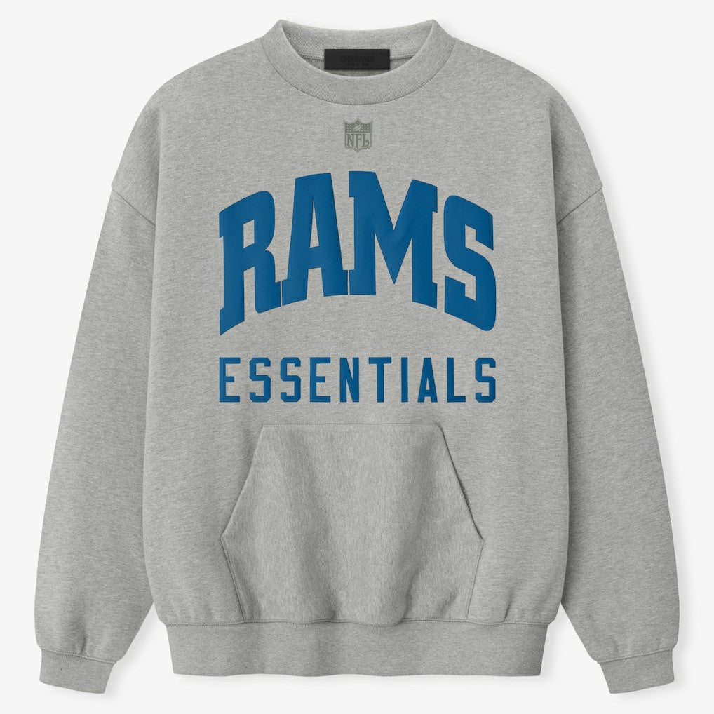 Los Angeles Rams Fear of God x NFL Unisex Sport Sweatshirt Heather Gray - NFL