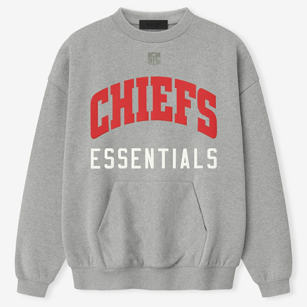 Kansas City Chiefs Fear of God x NFL Unisex Sport Sweatshirt Heather Gray - NFL