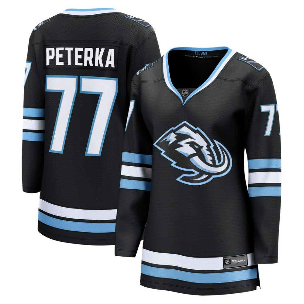 JJ Peterka Utah Mammoth Fanatics Women's Home Breakaway Jersey - Black | NHL Jerseys