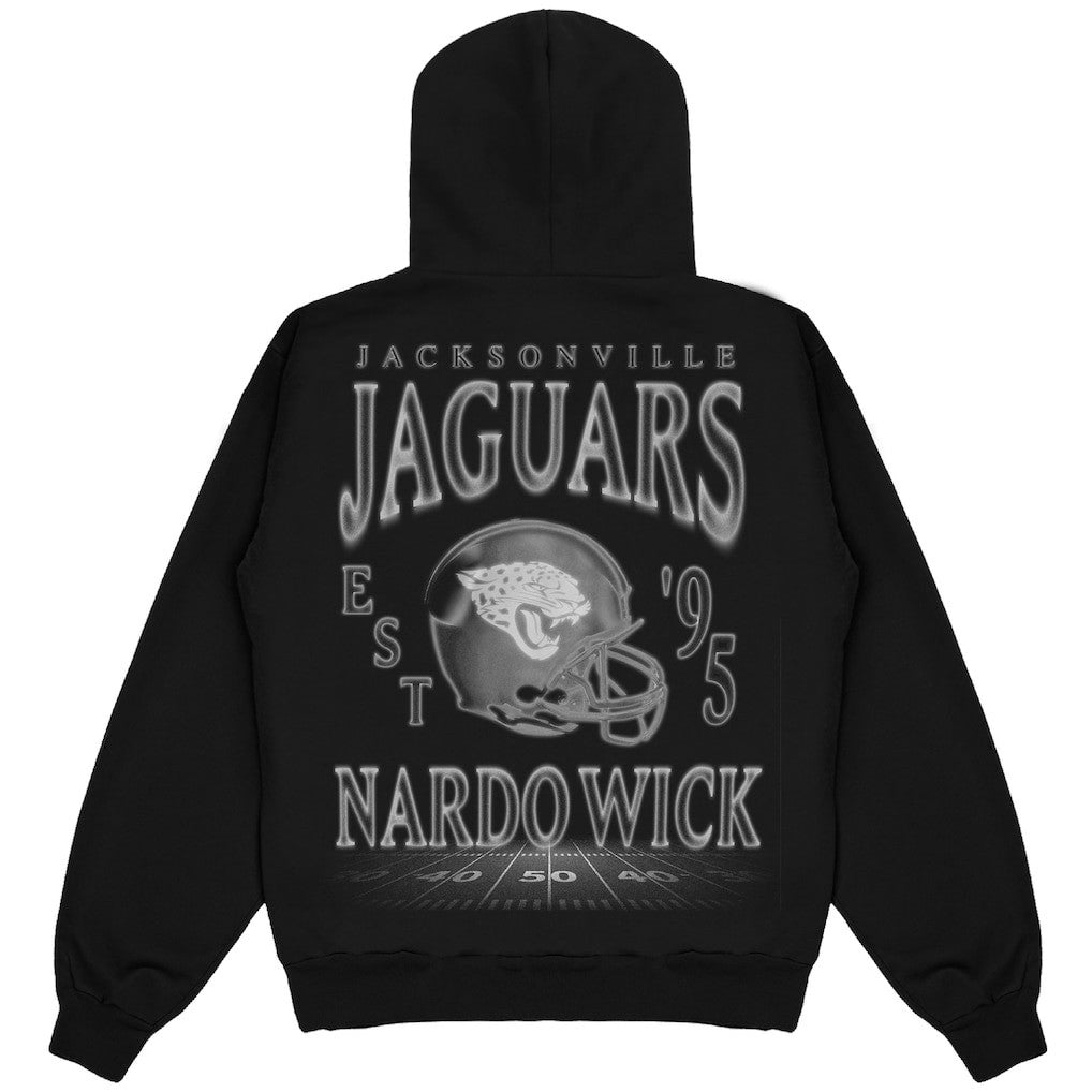 Jacksonville Jaguars Nardo Wick Unisex Teal Smoke Hoodie Black - NFL