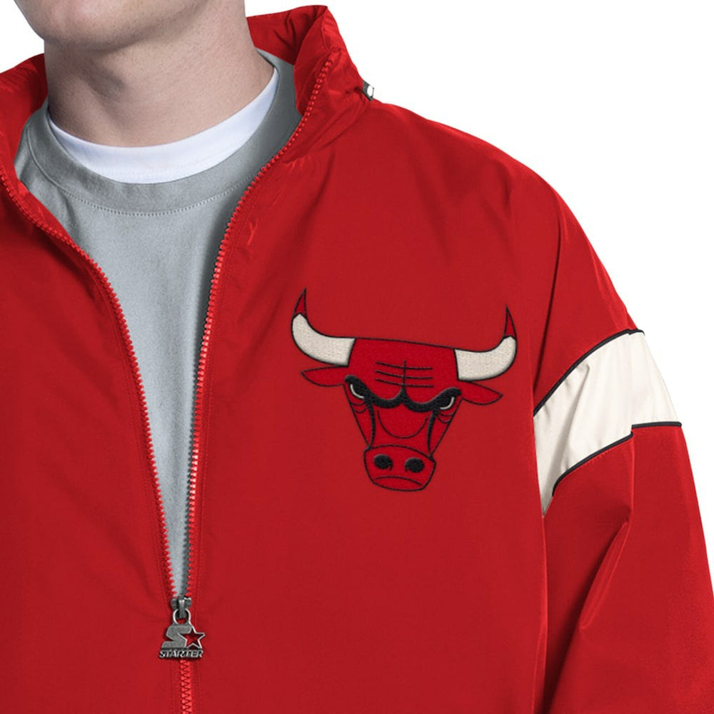 NBA - Chicago Bulls Starter The Gust Full-Zip Hooded Jacket - Red