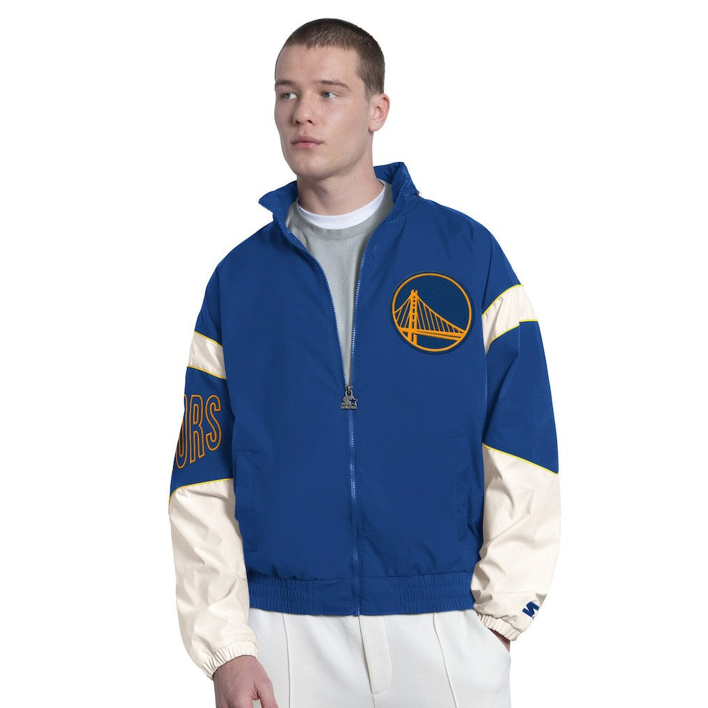 NBA - Golden State Warriors Starter The Gust Full-Zip Hooded Jacket - Royal