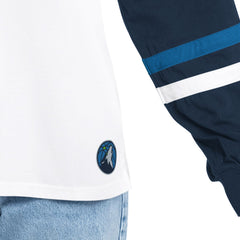 NBA - Minnesota Timberwolves G-III 4Her by Carl Banks Women's Key Player Oversized Hooded Long Sleeve T-Shirt - White/Navy