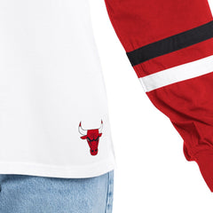 NBA - Chicago Bulls G-III 4Her by Carl Banks Women's Key Player Oversized Hooded Long Sleeve T-Shirt - White/Red
