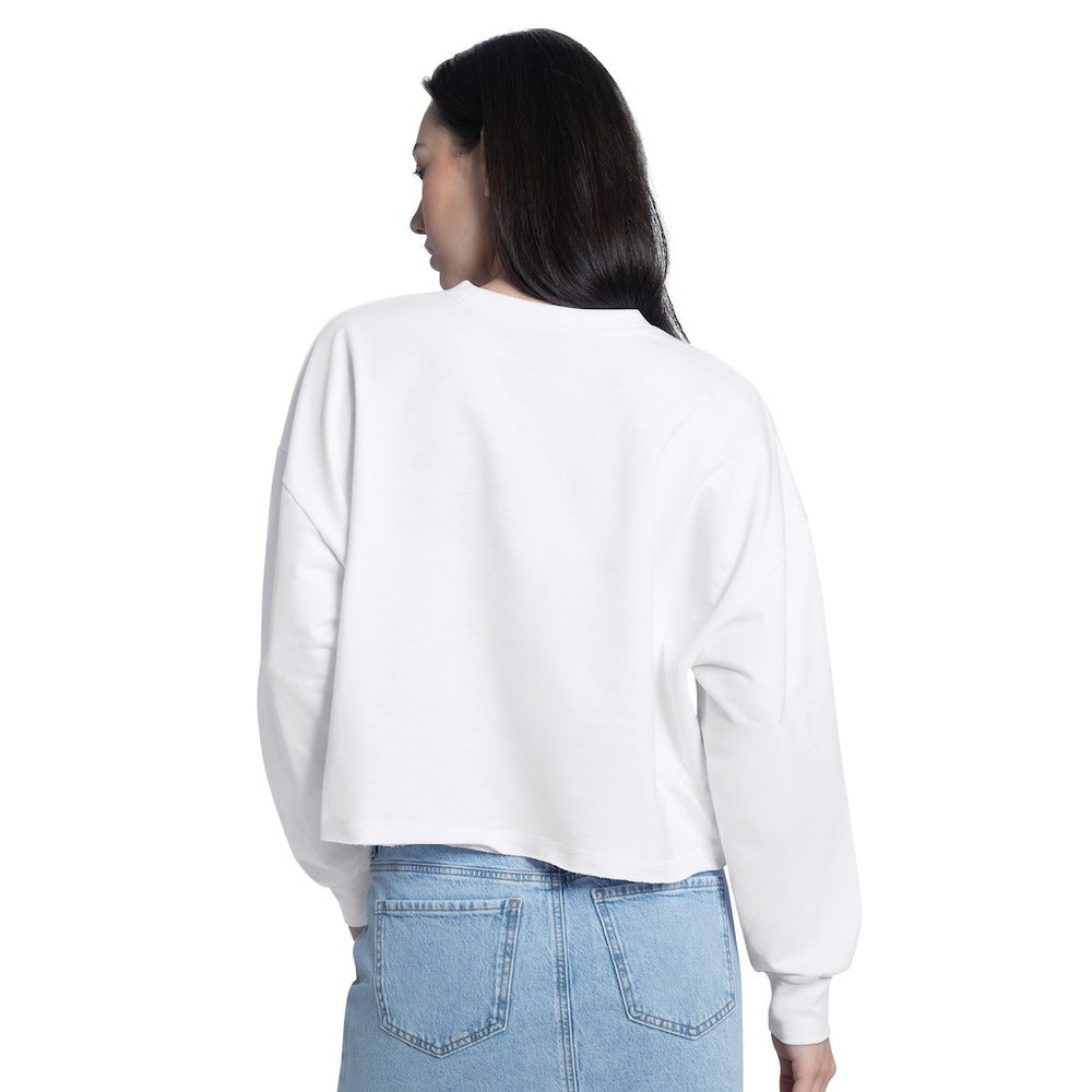NBA - Boston Celtics G-III 4Her by Carl Banks Women's Bleachers Cropped French Terry Sweatshirt - White