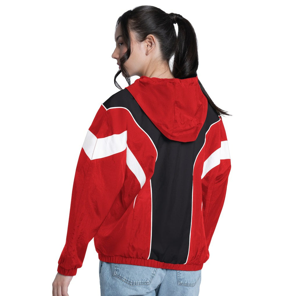 NBA - Chicago Bulls G-III 4Her by Carl Banks Women's Quarterback Lightweight Oversized Full-Zip Jacket - Red/Black