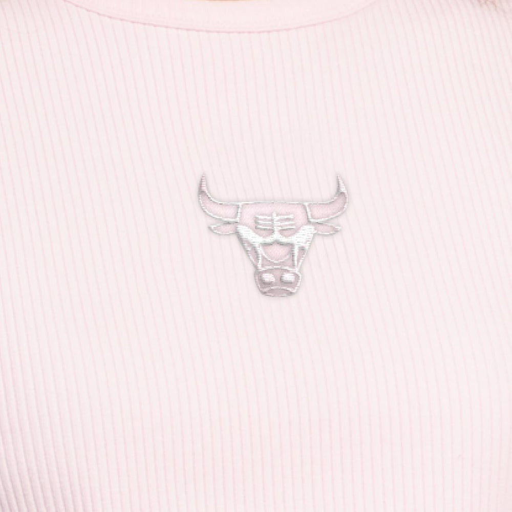 NBA - Chicago Bulls Starter Women's Pastel Ribbed Tank Top - Pink