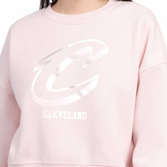 NBA - Cleveland Cavaliers Starter Women's Pastel Boxy Sweatshirt - Light Pink