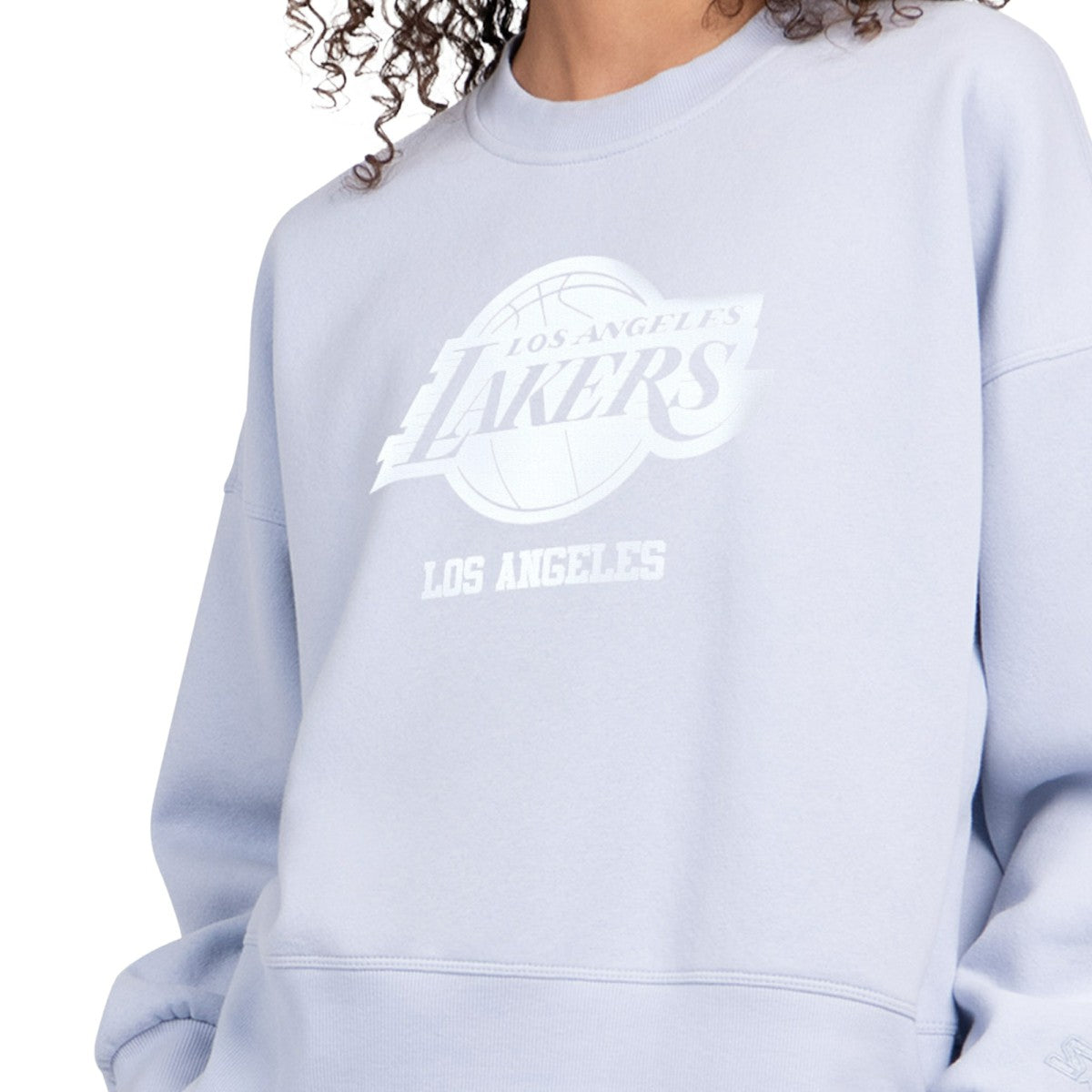 NBA - Los Angeles Lakers Starter Women's Pastel Boxy Sweatshirt - Light Blue