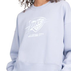 NBA - Oklahoma City Thunder Starter Women's Pastel Boxy Sweatshirt - Light Blue