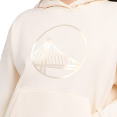 NBA - Golden State Warriors Starter Women's Pastel Relaxed Hoodie - Cream