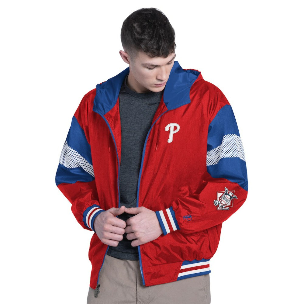 Philadelphia Phillies Pro Player Legacy Lightweight Full-Zip Hooded Jacket Clearance