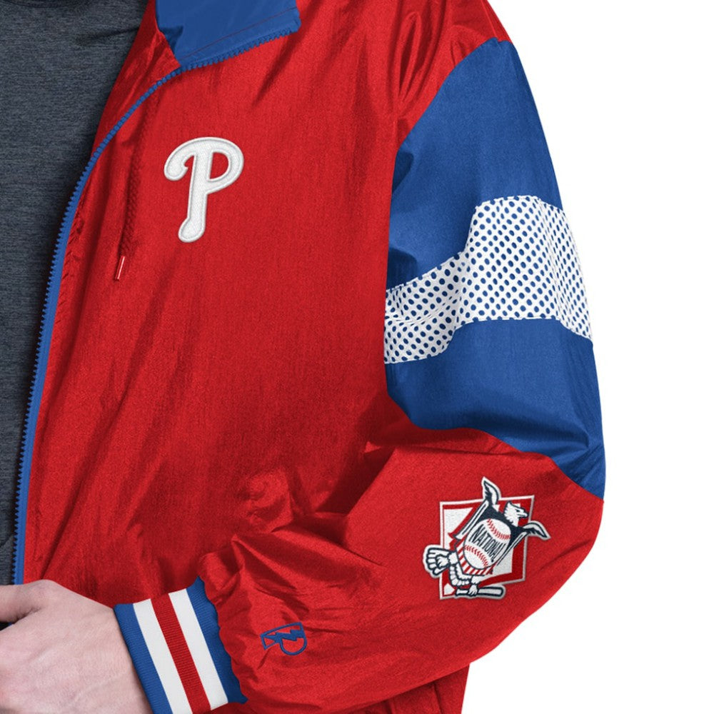 Philadelphia Phillies Pro Player Legacy Lightweight Full-Zip Hooded Jacket Clearance
